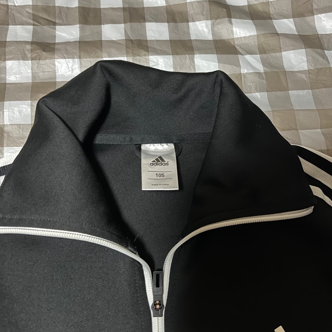 아디다스 져지 105 블랙 검정 트랙탑 삼선 상품이미지2