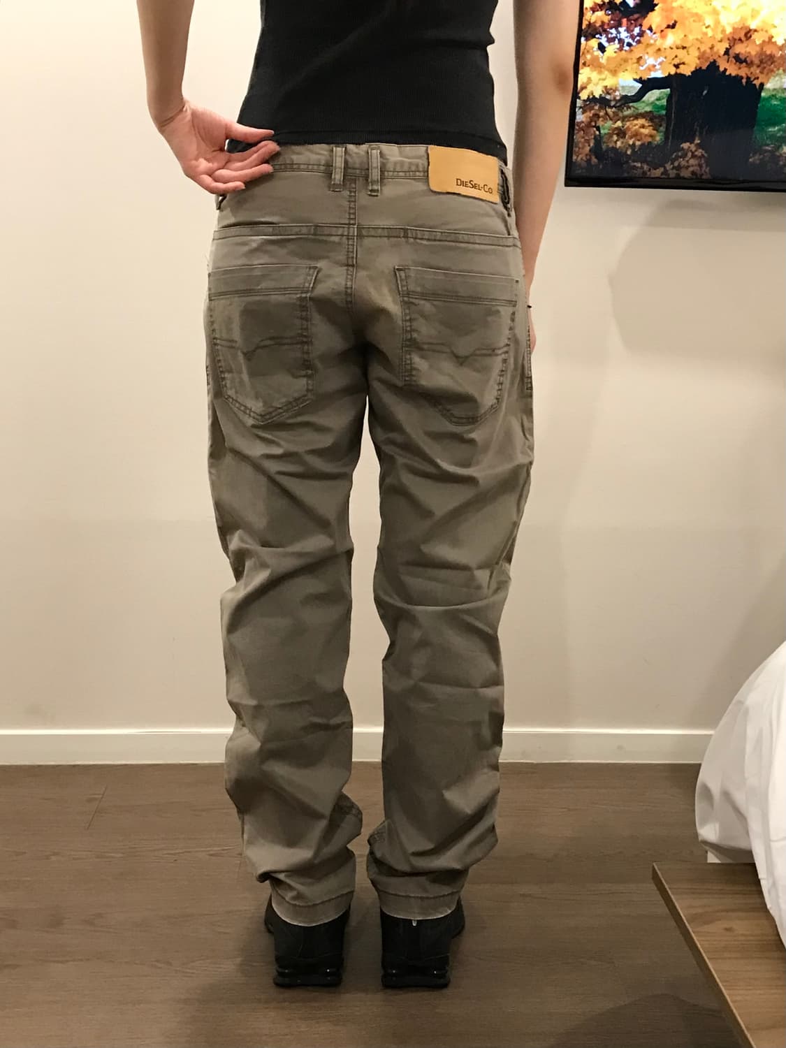 디젤 빈티지 코튼 팬츠 베이지 30(실측32-33) 상품이미지4