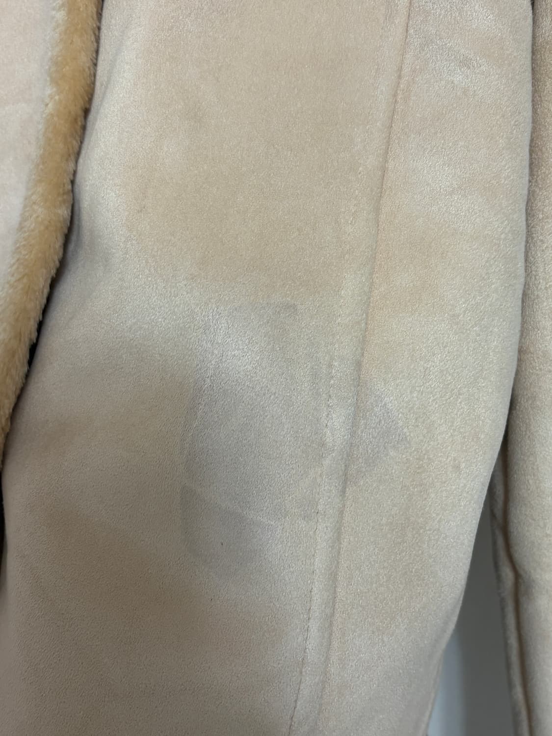 Courreges 크림골드 컬러 스웨이드 퍼 트리밍 무스탕 자켓 상품이미지8