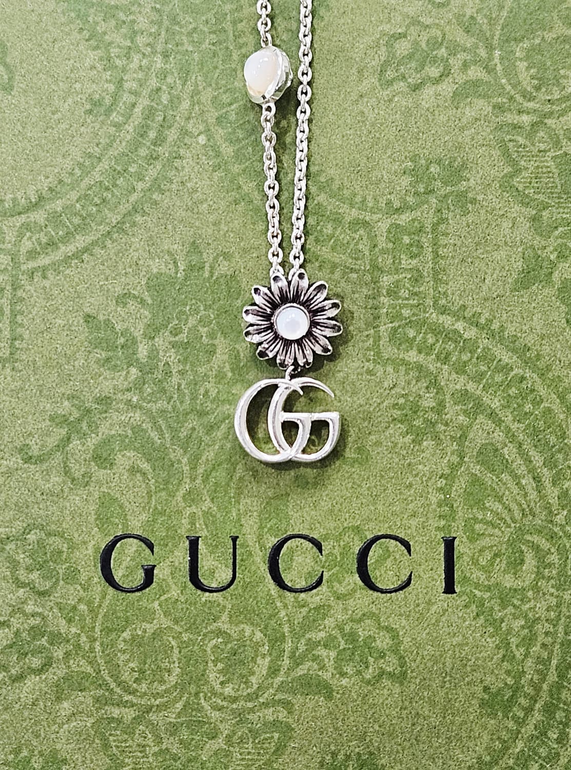 [새상품] 구찌 더블 G 플라워 자개 목걸이 [정품/풀구성] 상품이미지1