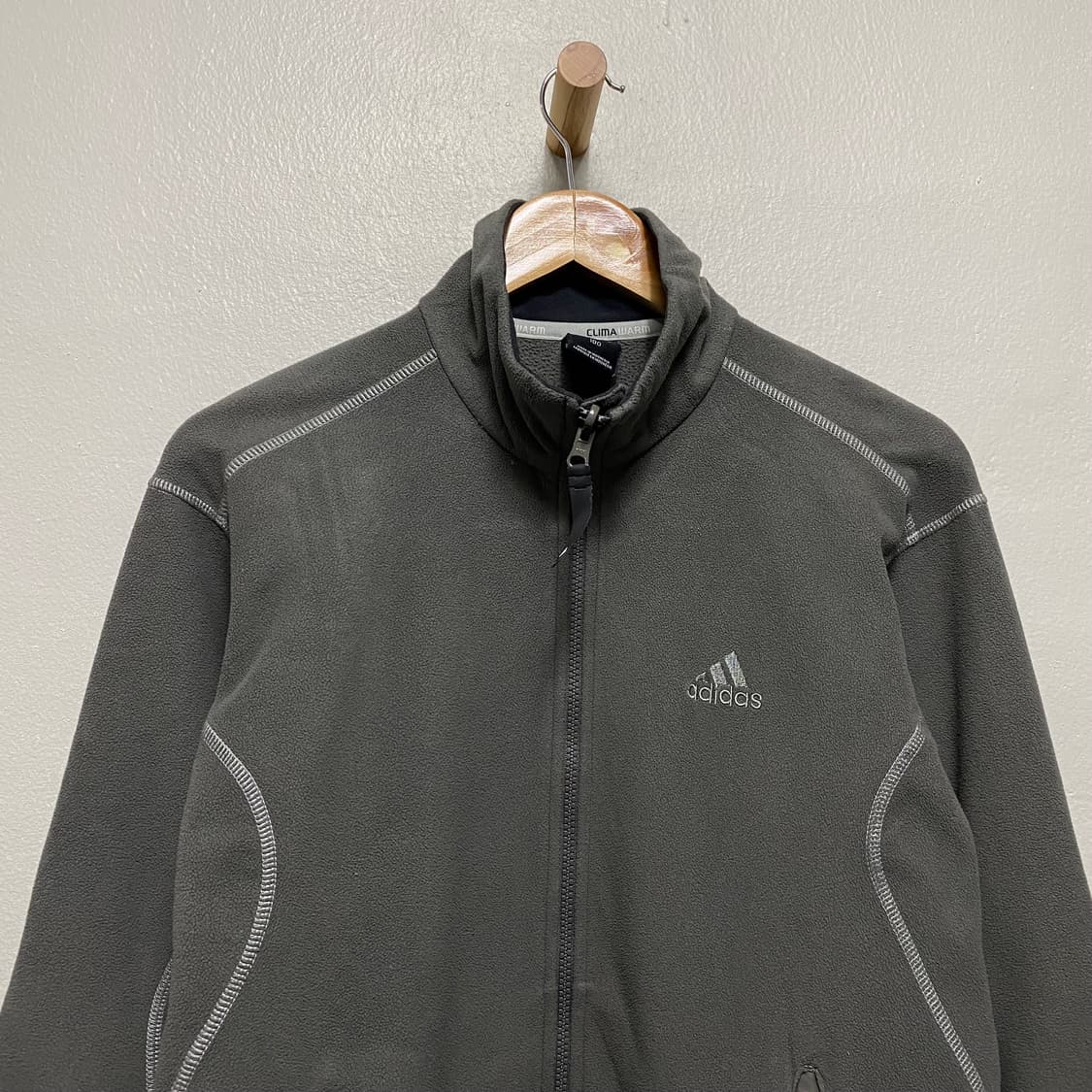 아디다스 로고 집업 후리스 상품이미지3