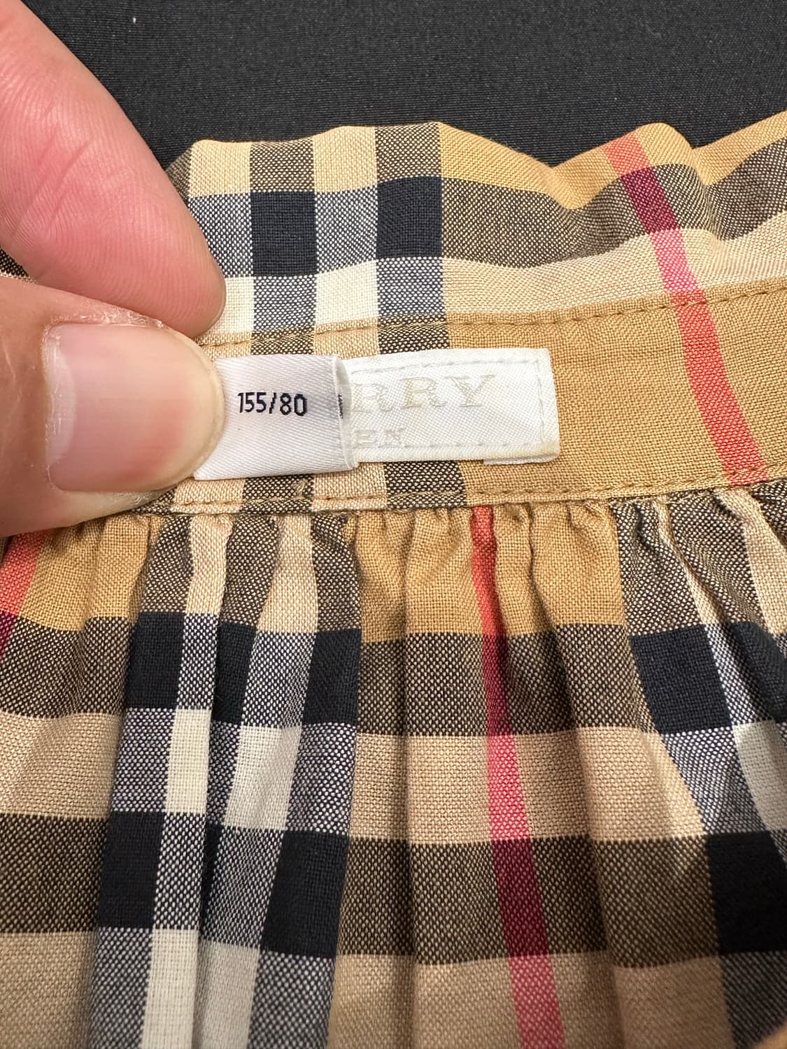 버버리 셔츠 원피스 14Y(성인가능) 상품이미지4