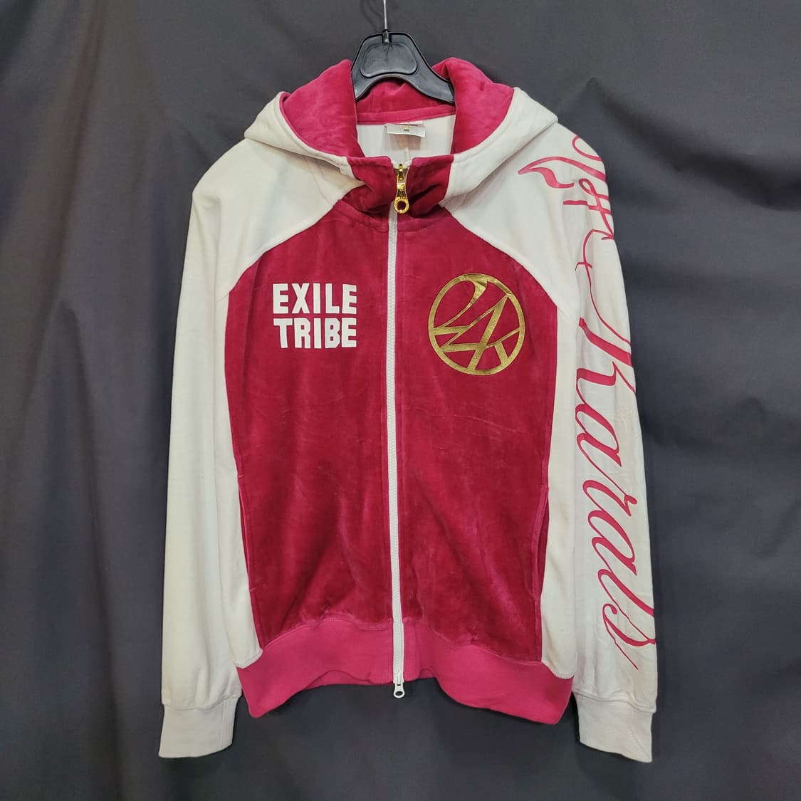  24karats EXILE TRIBE 벨루어 저지 후드집업 상품이미지7