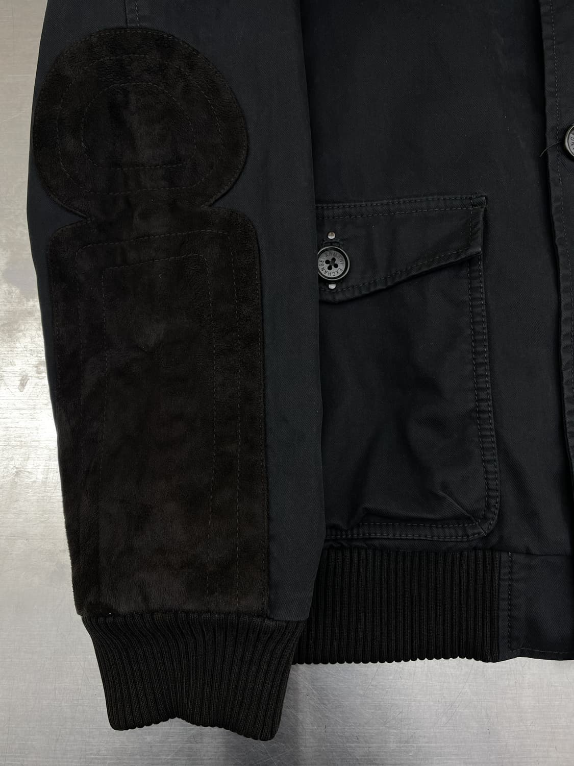 아르마니 익스체인지 엘보우 패치 버튼 자켓 상품이미지7