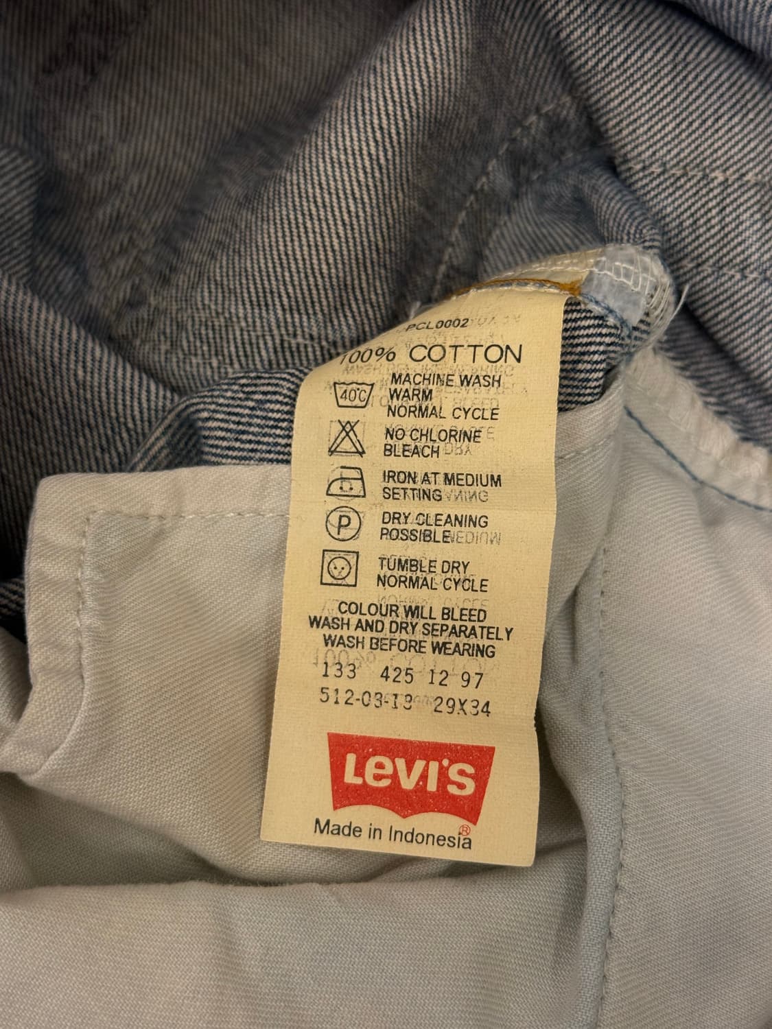 90s Levi’s 512 Tapered Denim Pants 상품이미지9