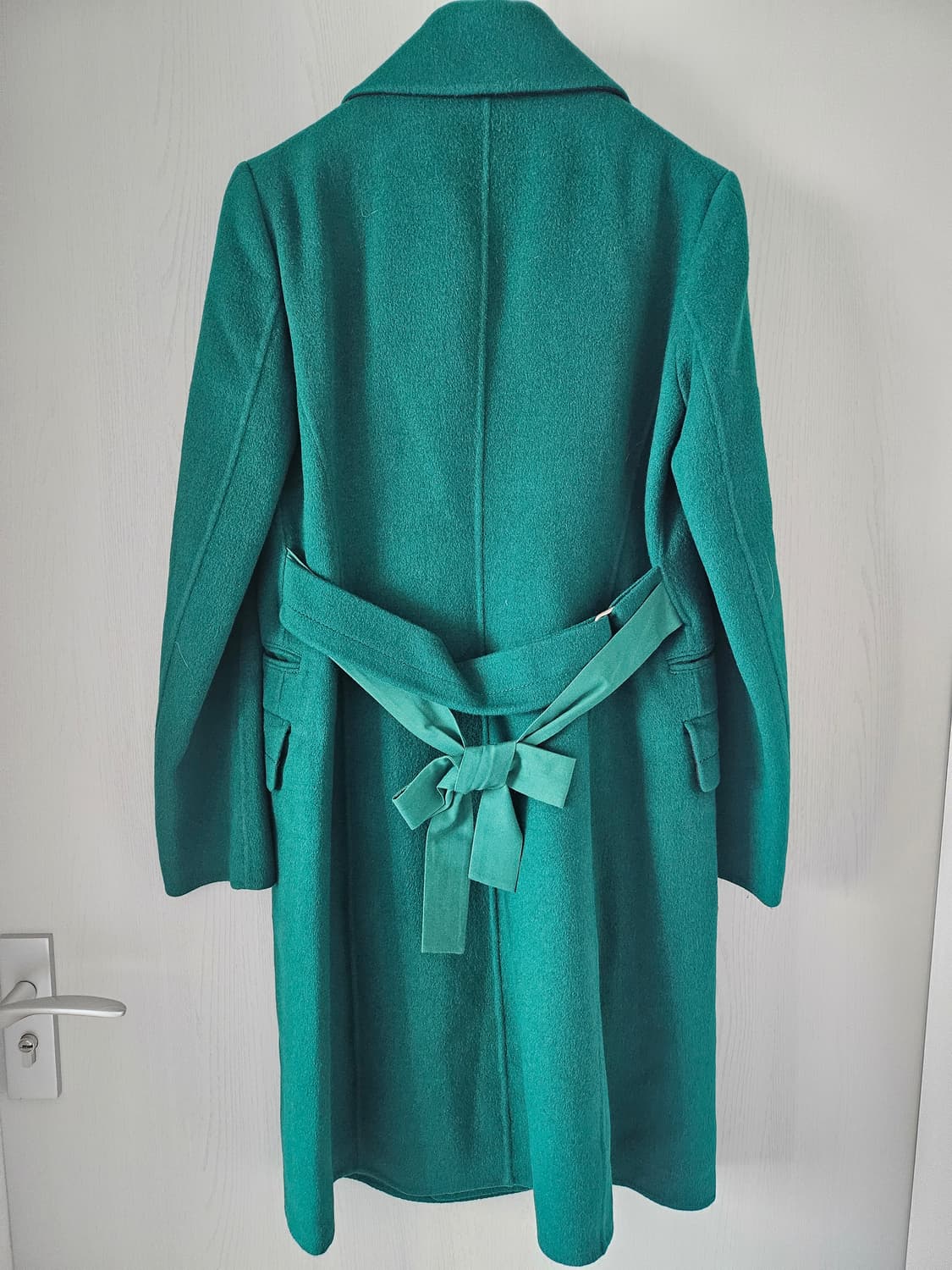 타임 진녹색 모직코트 상품이미지2