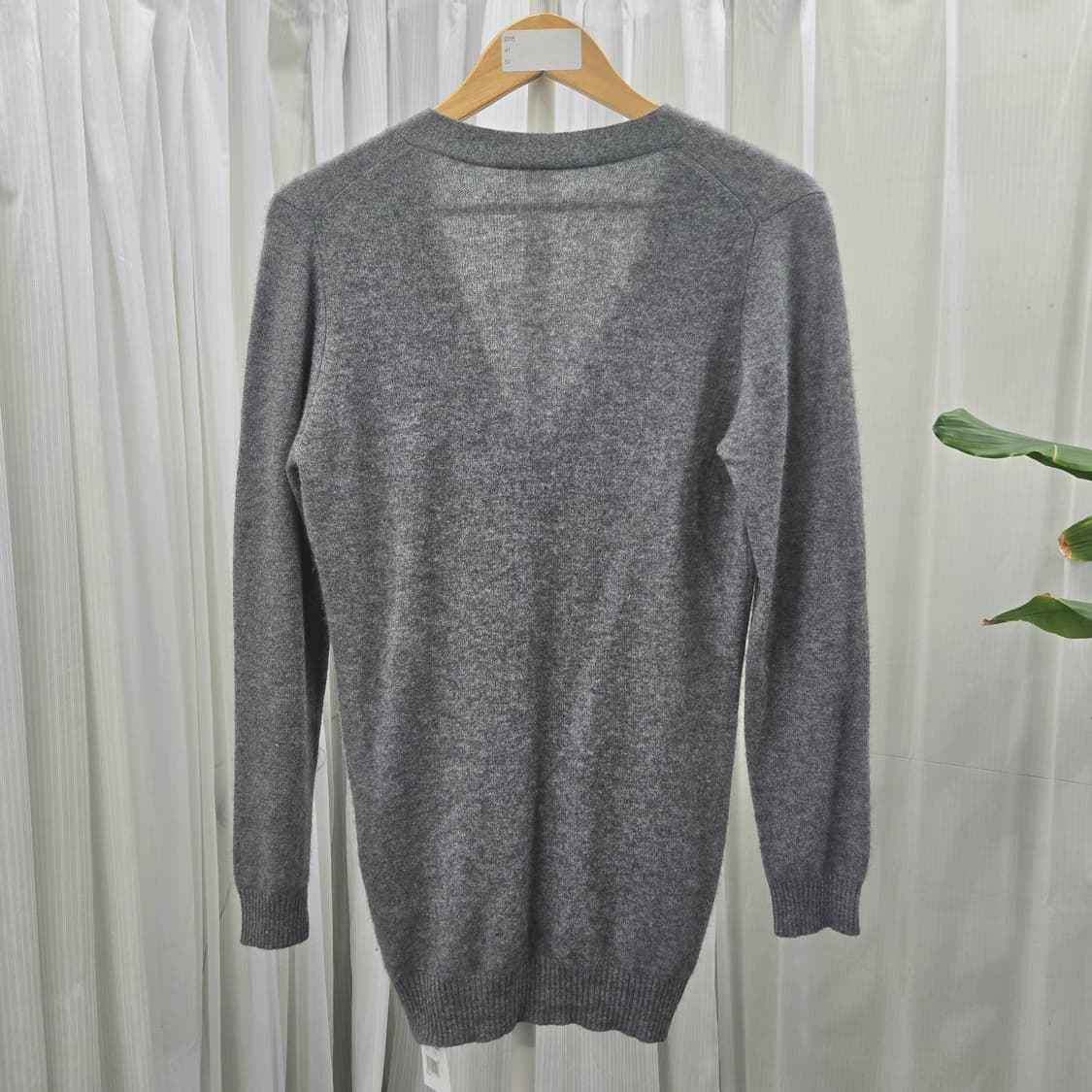 일본 빈티지 캐시미어 100 브이넥 니트 가디건 1805 상품이미지2