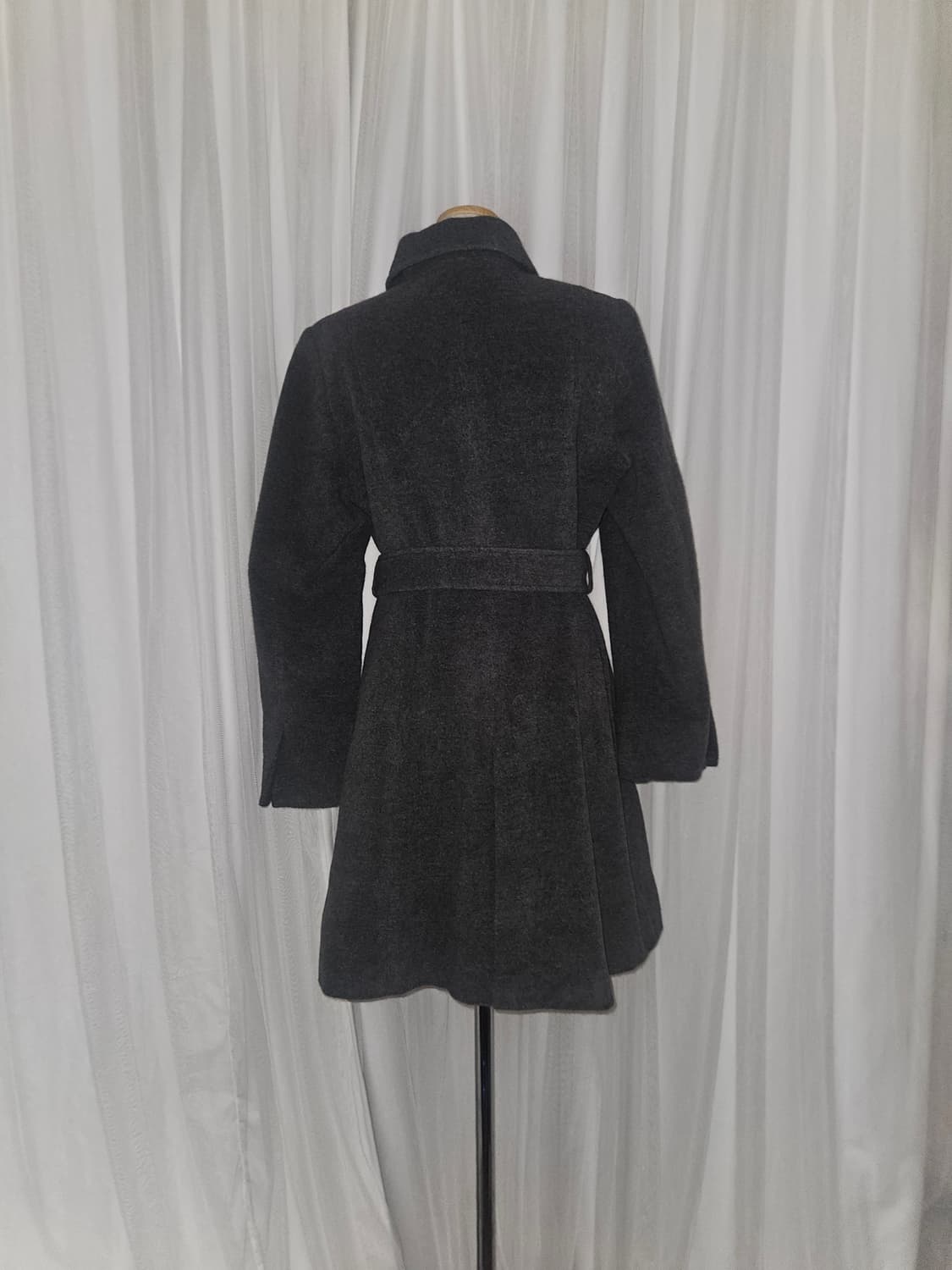 RGB  사와코 모리걸 히메 무채색 빈티지 앙고라 울  코트 상품이미지3