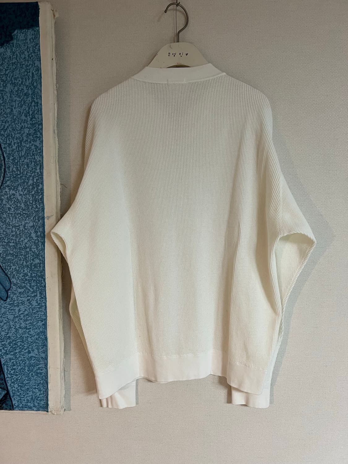 코모리 와플 화이트 집업 스웨트 2사이즈 상품이미지6