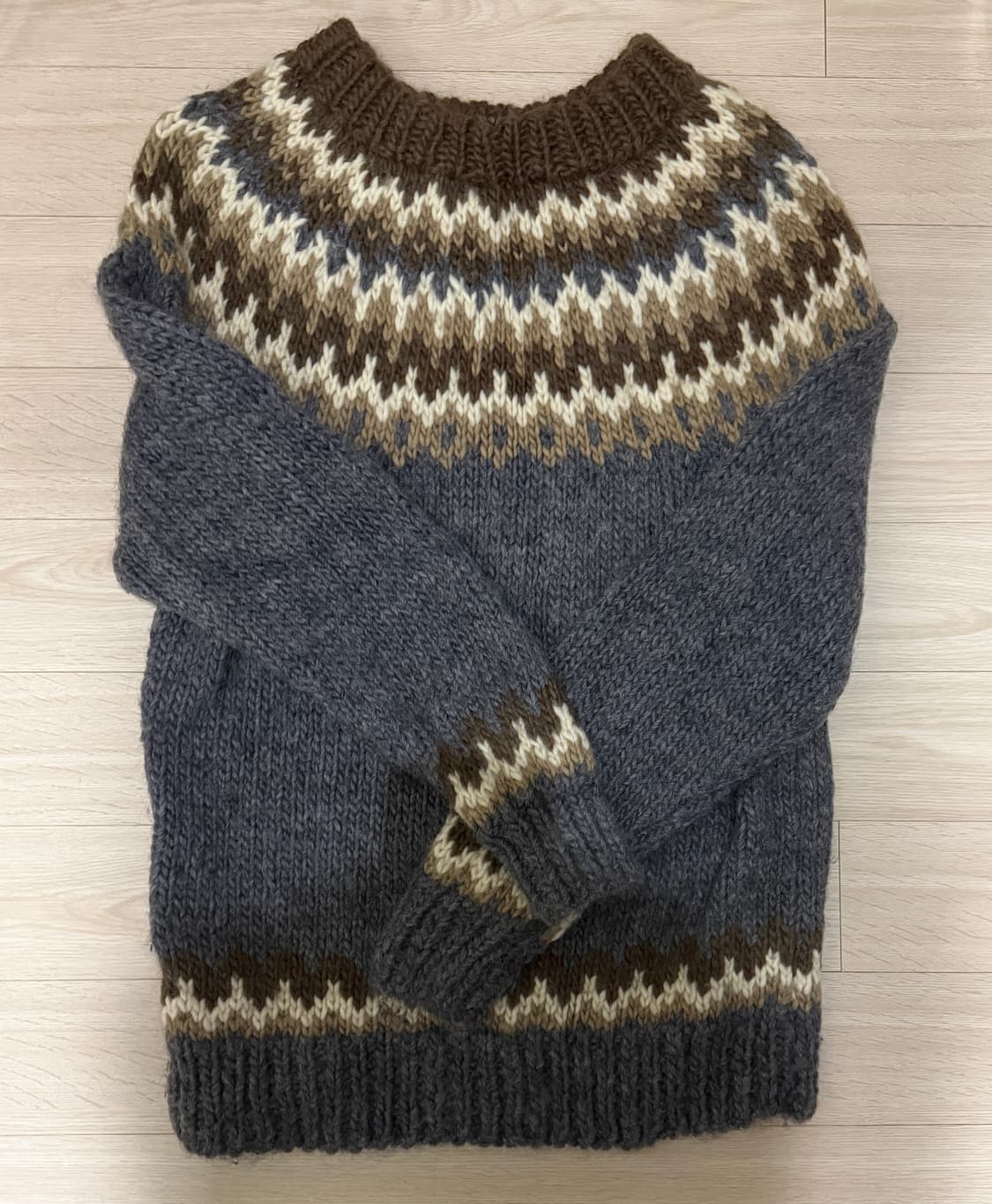 빈티지 패턴 니트 스웨터 상품이미지1