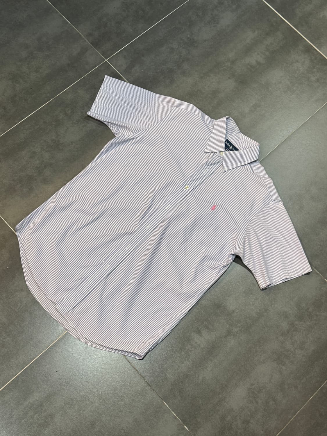 RALPH LAUREN custom fit 스트라이프 셔츠 상품이미지1