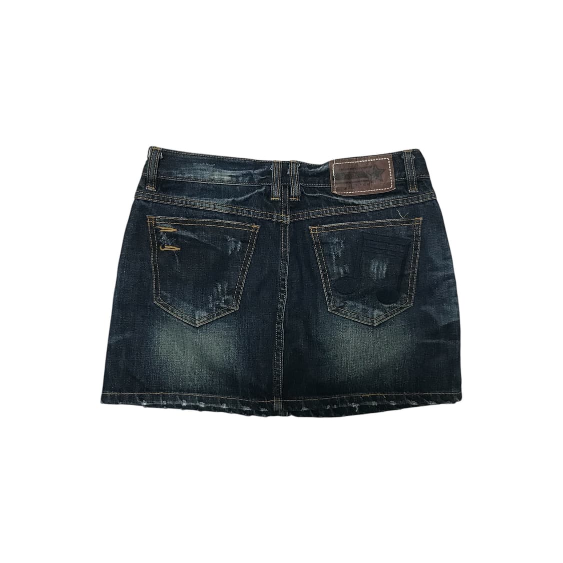 빈티지 y2k 펑크 워싱 데님 미니 스커트 상품이미지2