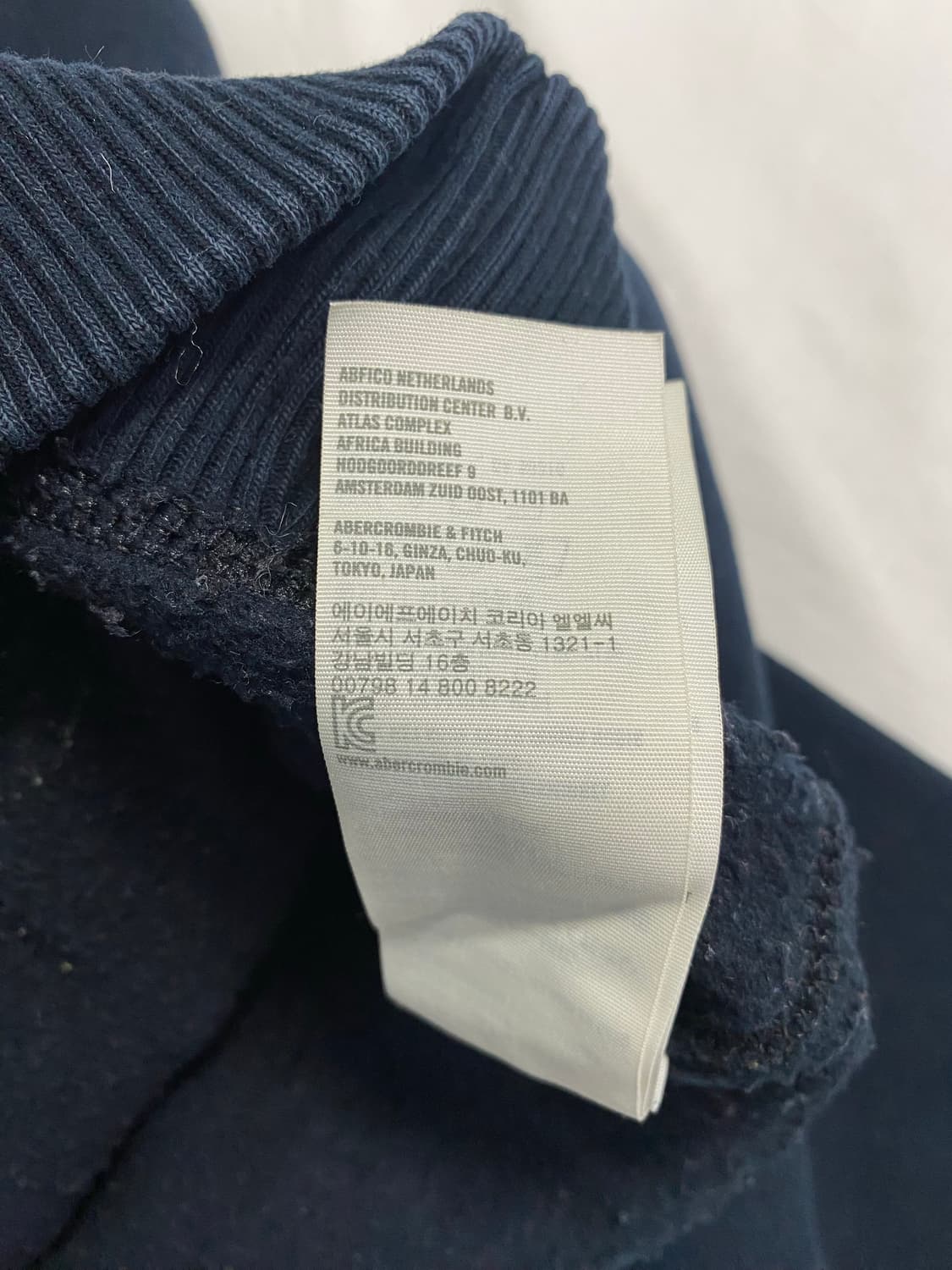 아베크롬비 네이비 후드티 M <589> 상품이미지5