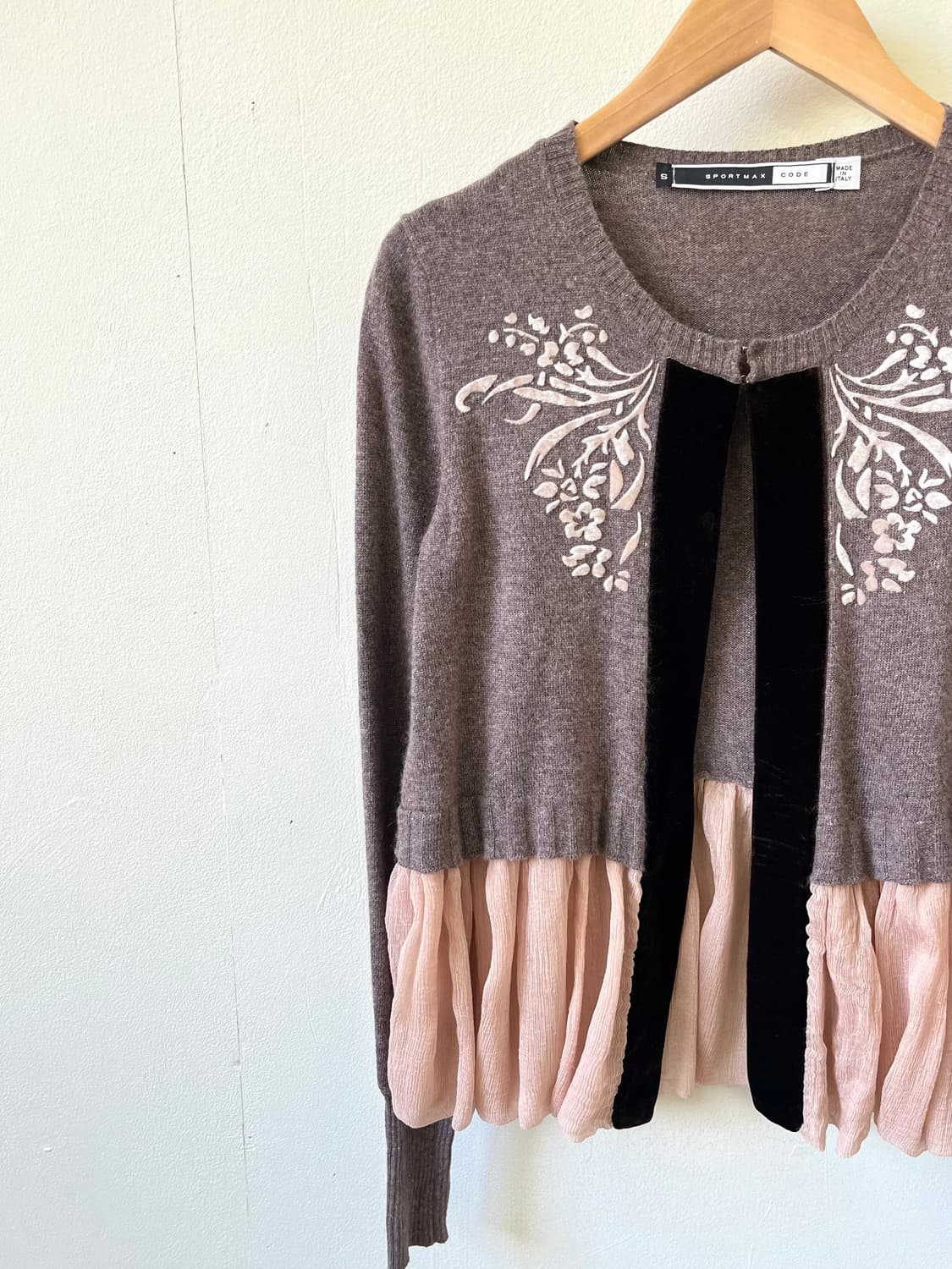 SPORTMAX CODE 벨벳 트랙 가디건 상품이미지2