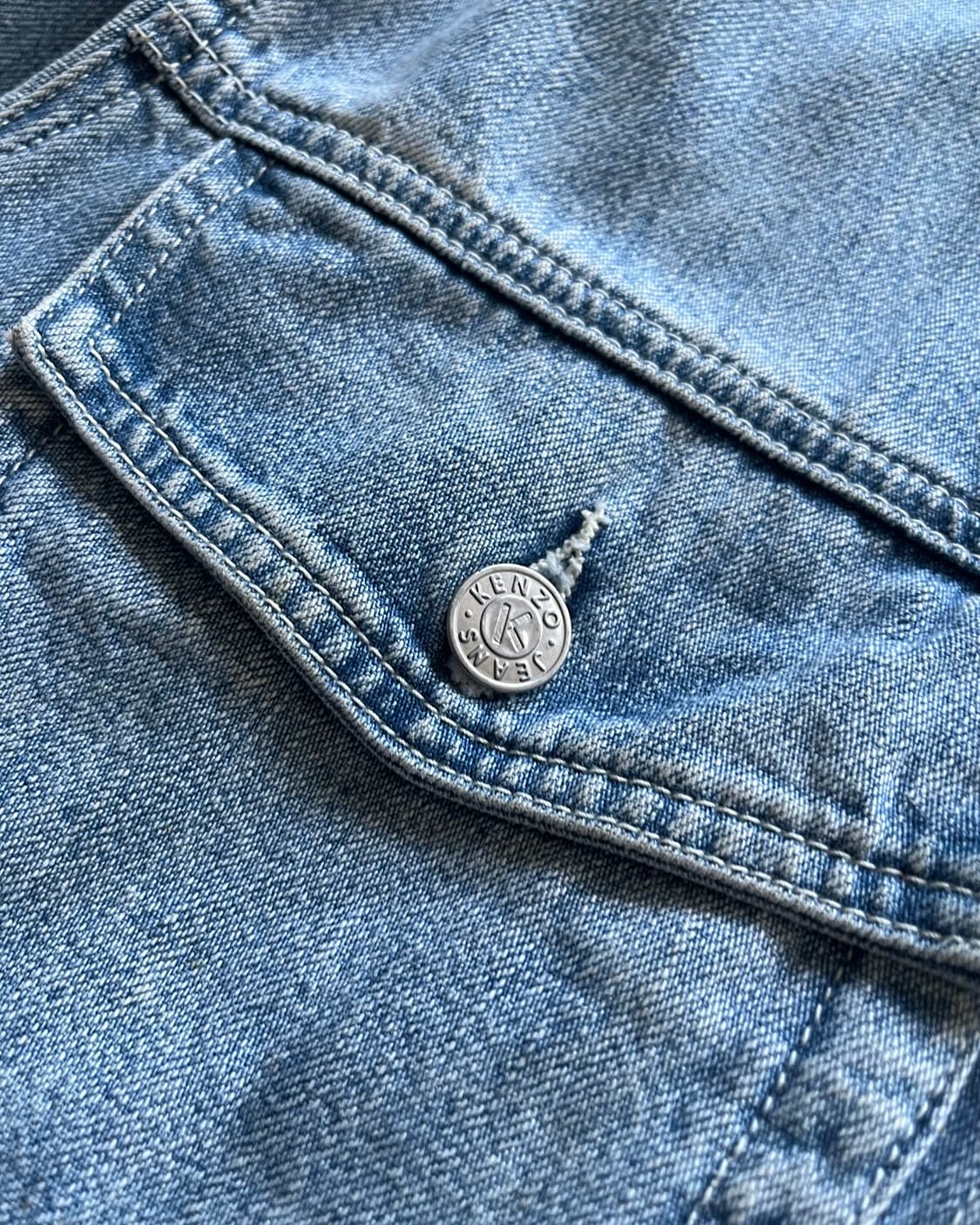 1980-90s Old KENZO Jeans Denim Trucker 상품이미지7