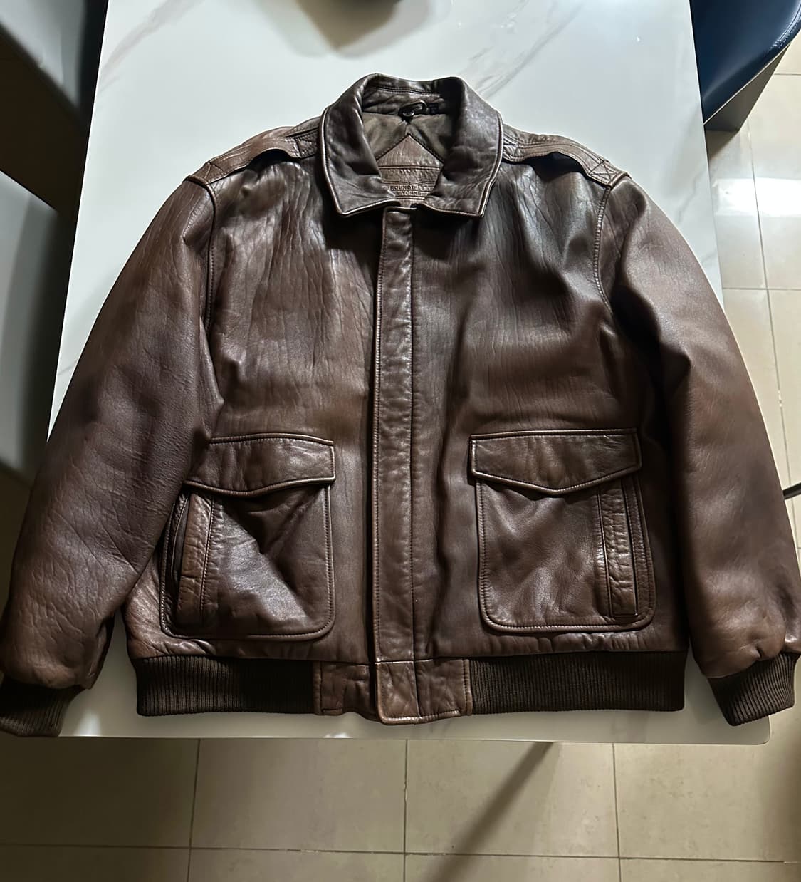 (110~115) 라운드트리앤요크 리얼레더 G-1 자켓/무스탕 상품이미지1