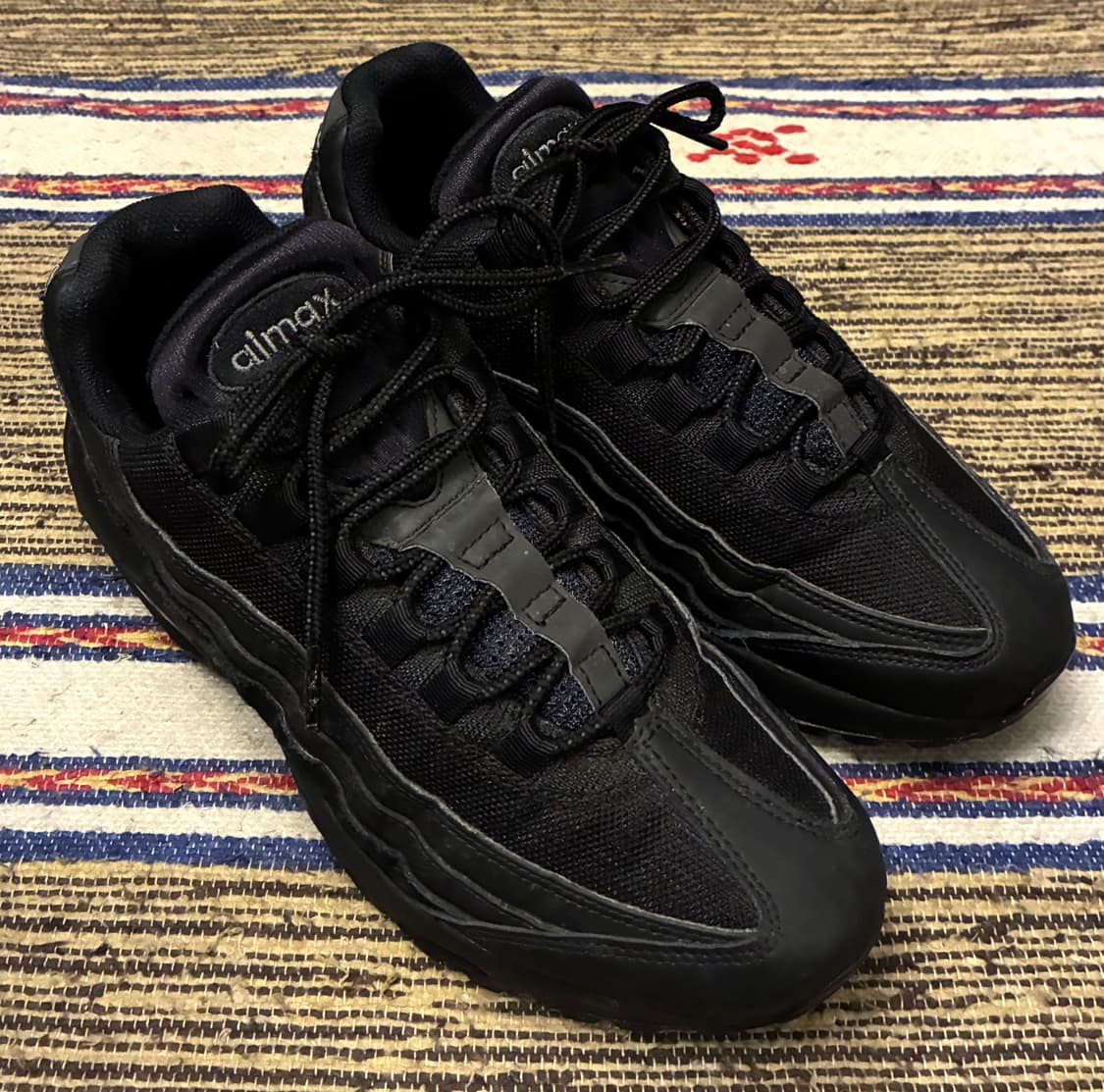 (250)나이키 에어맥스 95 트리플블랙 올검 에센셜 맥스95 상품이미지1