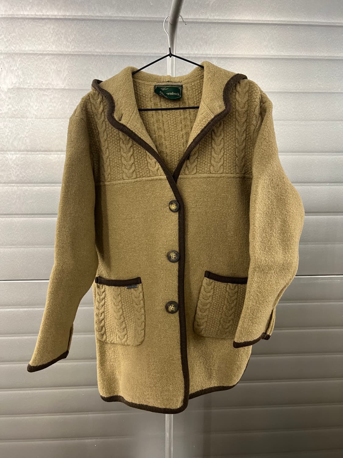 Blauenbock 이태리 울 후드 모직 코트 46 상품이미지2