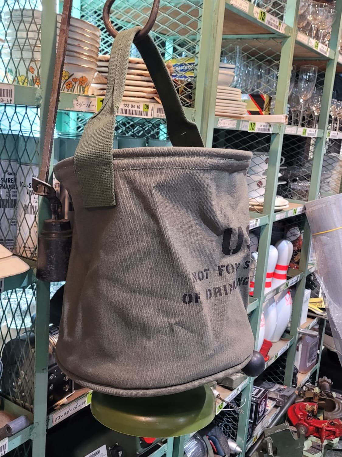 미 빈티지 캔버스 샤워백 상품이미지3