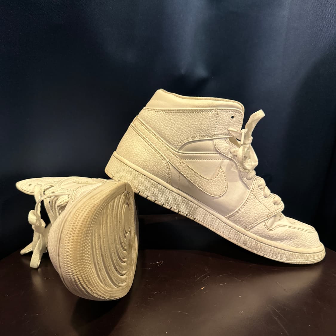 NIKE 조던 미드 트리플 화이트 상품이미지8