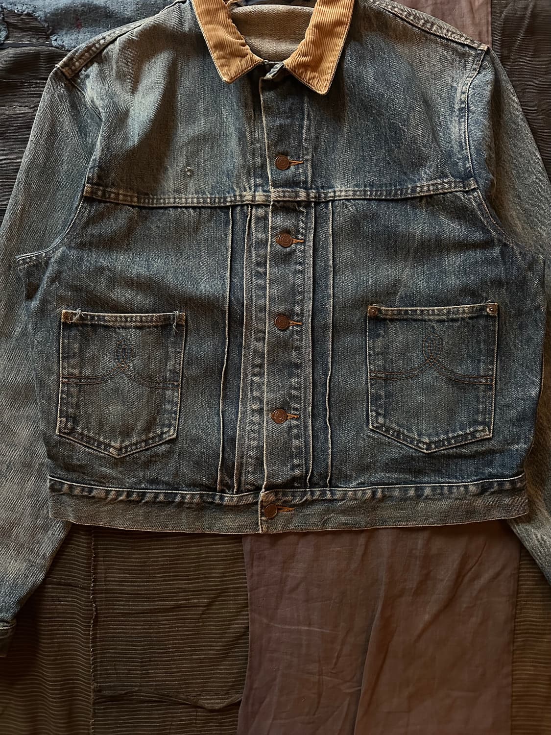 80s USA VTG POLO 2nd Denim Jacket RRL 상품이미지4