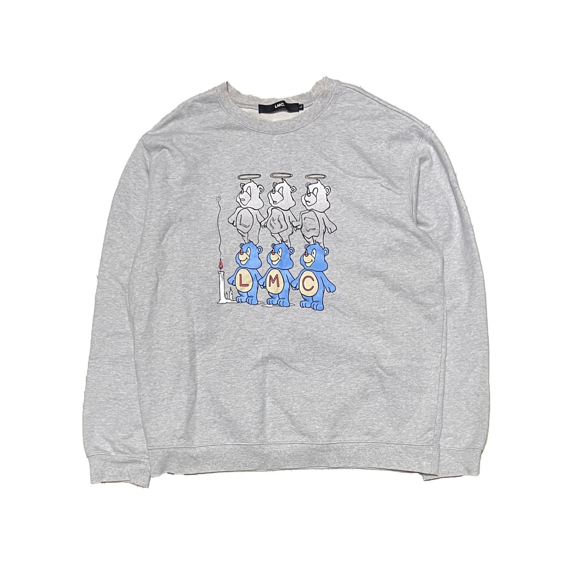 LMC 캔들베어 그레이 맨투맨 상품이미지1