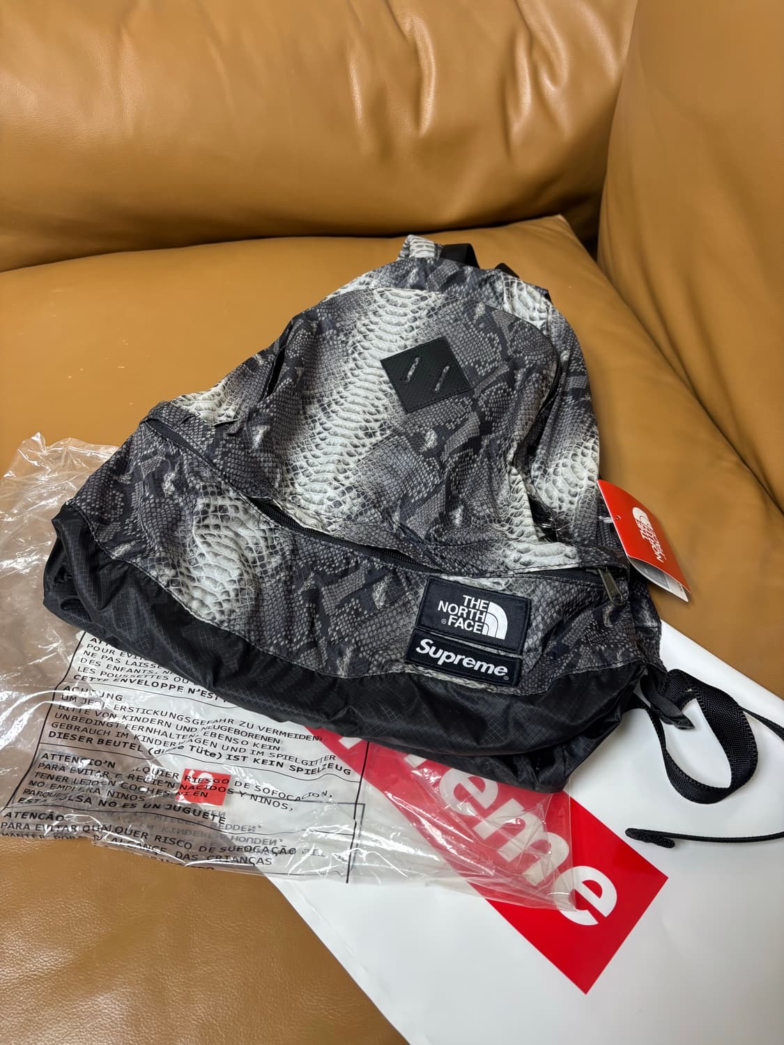 Supreme 슈프림x노스페이스 스네이크 백팩 가방 (Snake) 상품이미지1