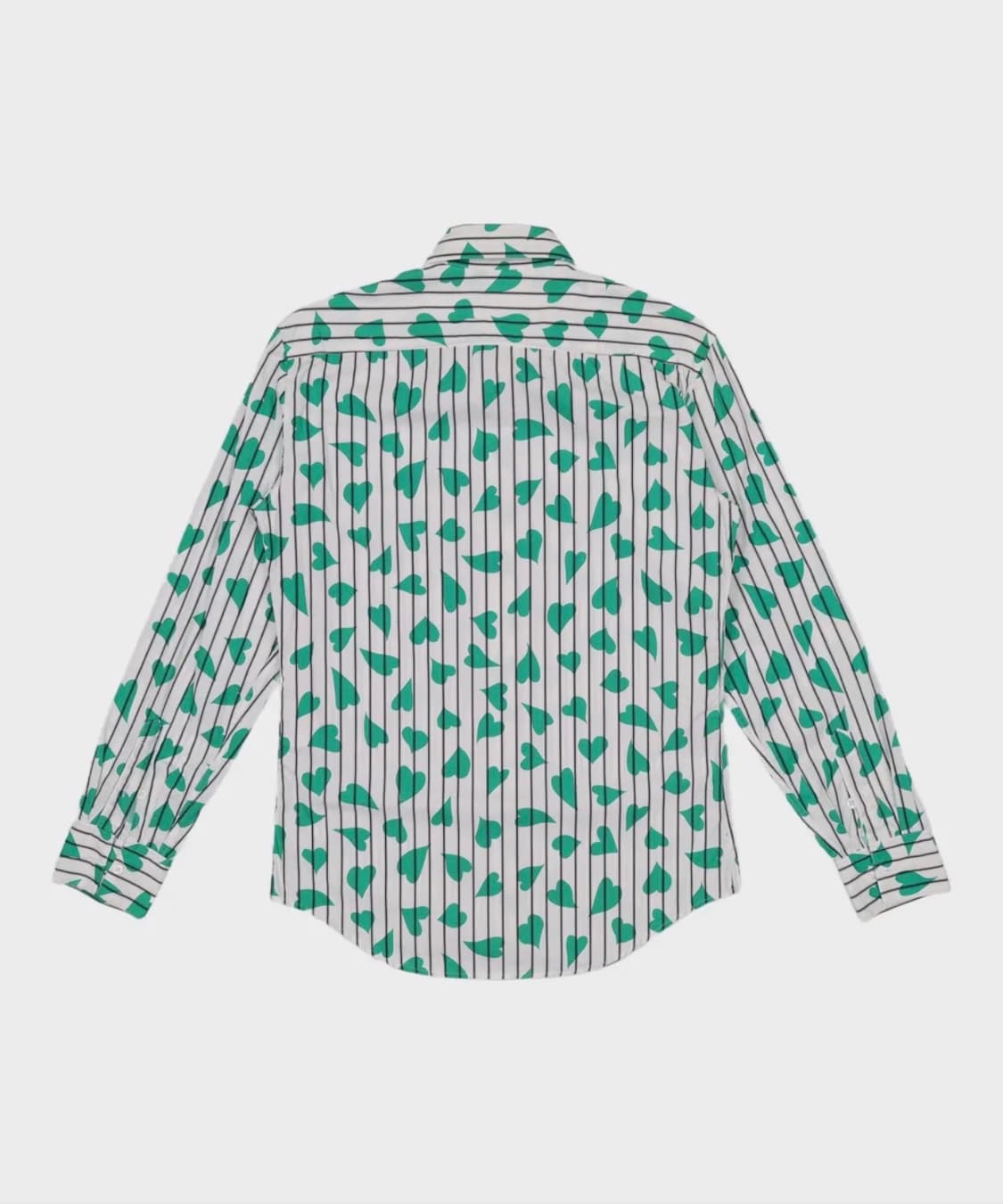 [46] JW앤더슨 스트라이프 하트 패턴 셔츠 - 플레이보이카티 착용 상품이미지3