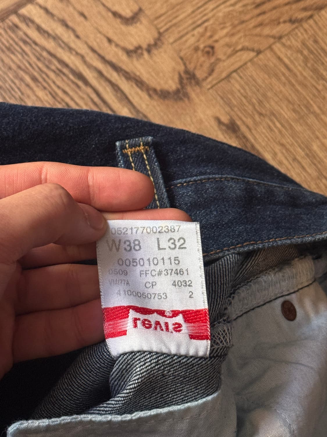 [38]00's 리바이스 501 멕시코제 스트레이트 생지 데님 팬츠 상품이미지6