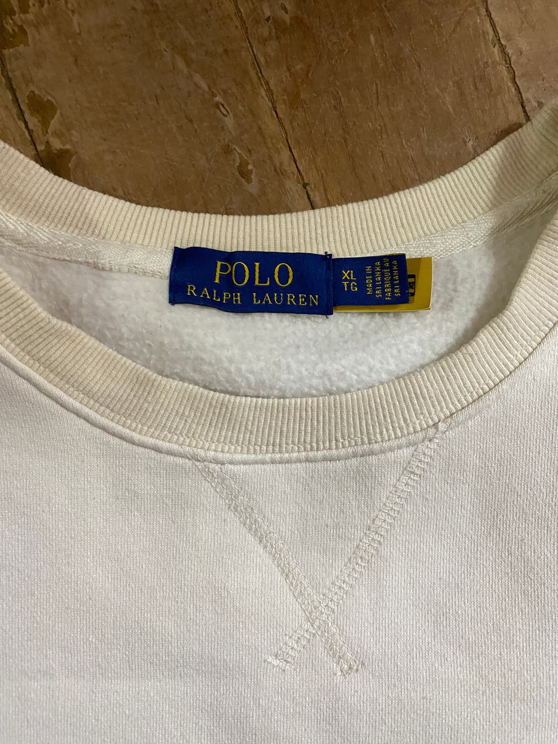 폴로 랄프로렌 흰색 기모 맨투맨 XL (1035) 상품이미지2