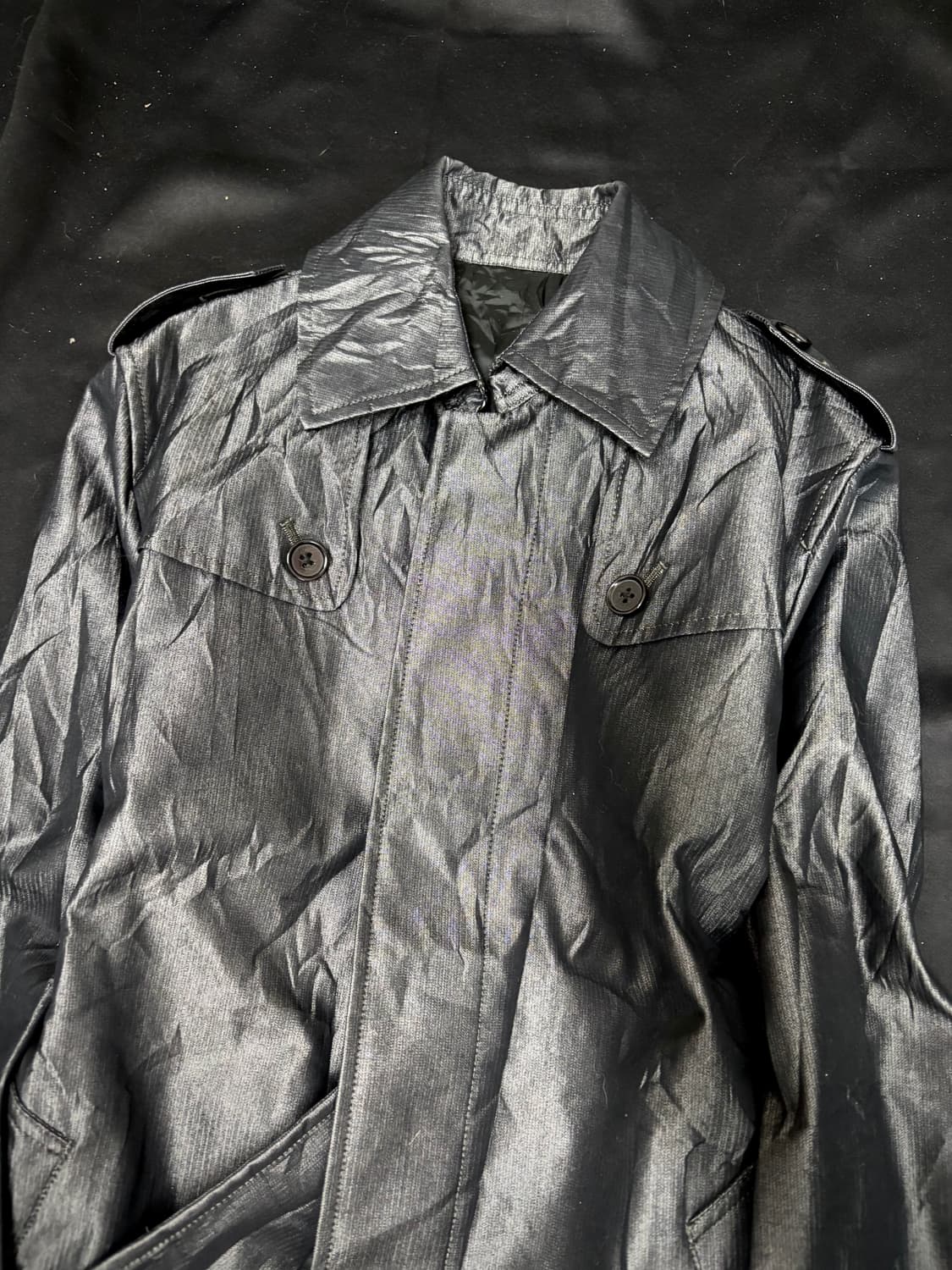 Stone Washed Chic Mood Coat Jacket 상품이미지5