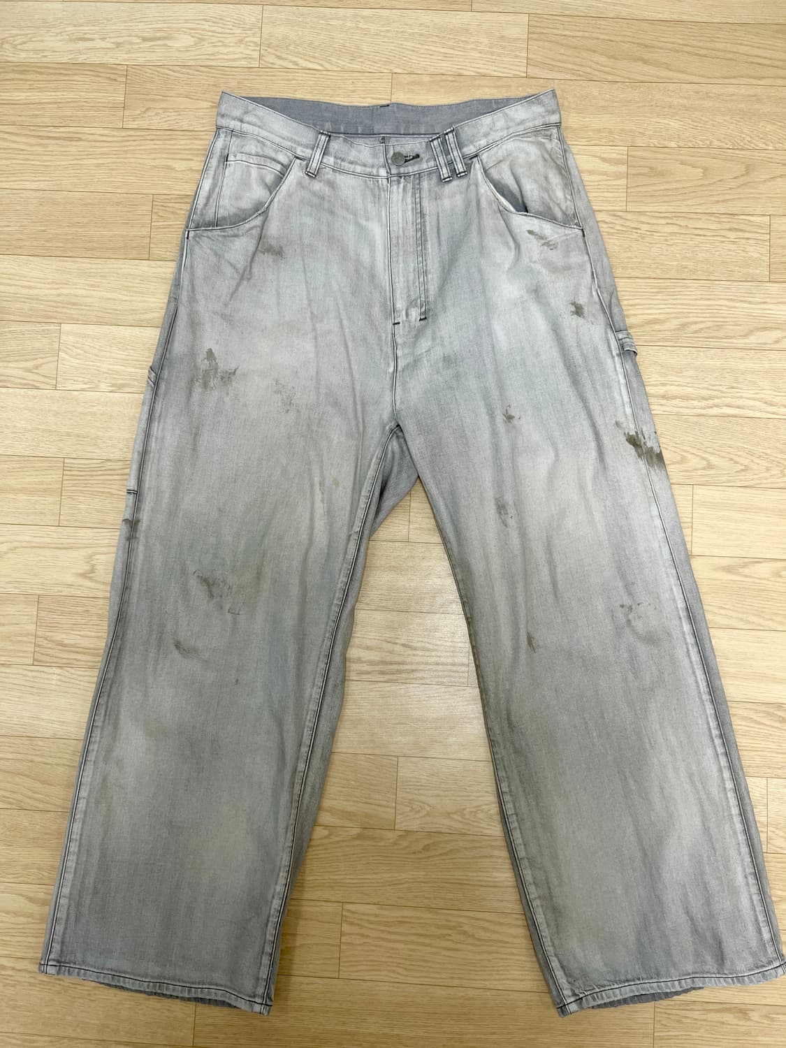 Ancellm 안셀름 에이징 페인터 팬츠 그레이 상품이미지1