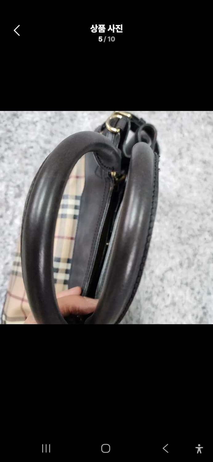 버버리 PVC 체크 토트백 상품이미지5