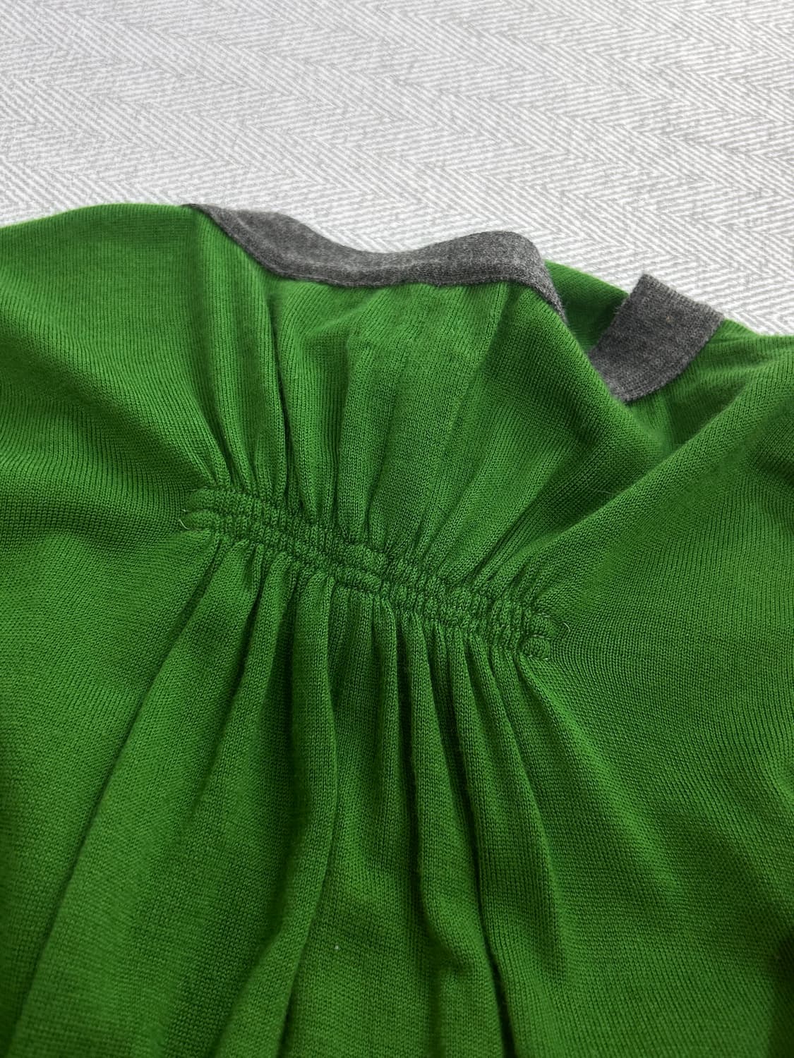 HIROMI TSUYOSHI 울 100% 그린 롱 가디건 상품이미지5