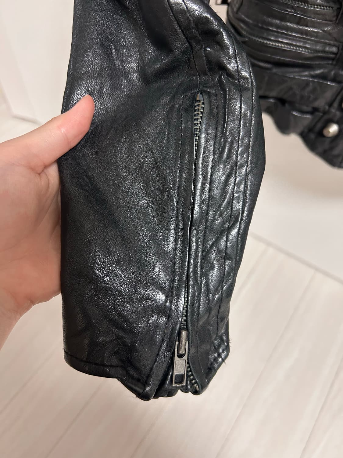 램스킨 여성 래더 자켓 상품이미지6