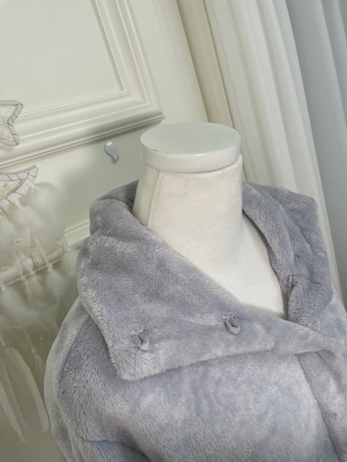 purple long pocket frill homewear 상품이미지7