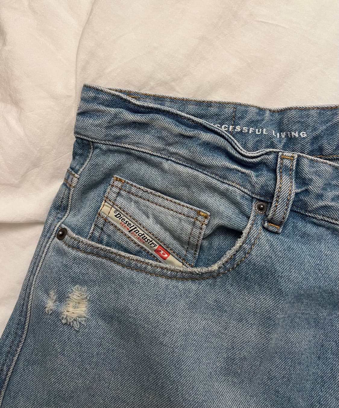 디젤 d-rise 09e25 와이드 데님 32 상품이미지6