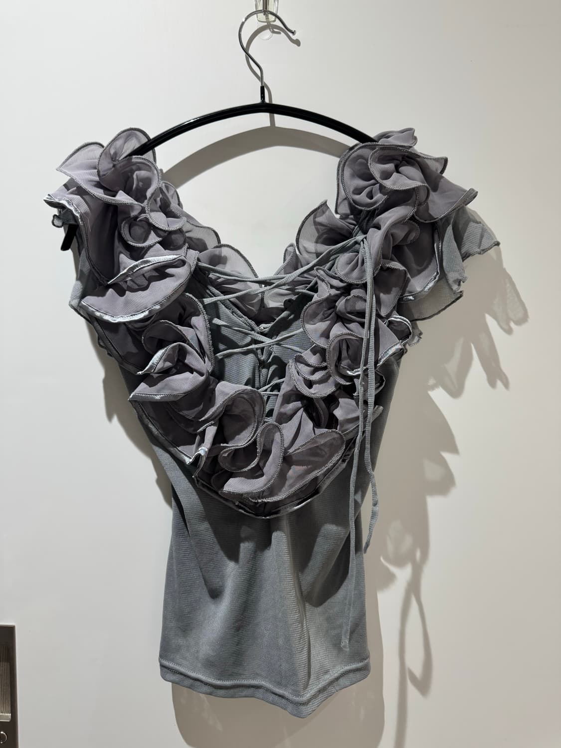 ruffle detail sleeveless 상품이미지2