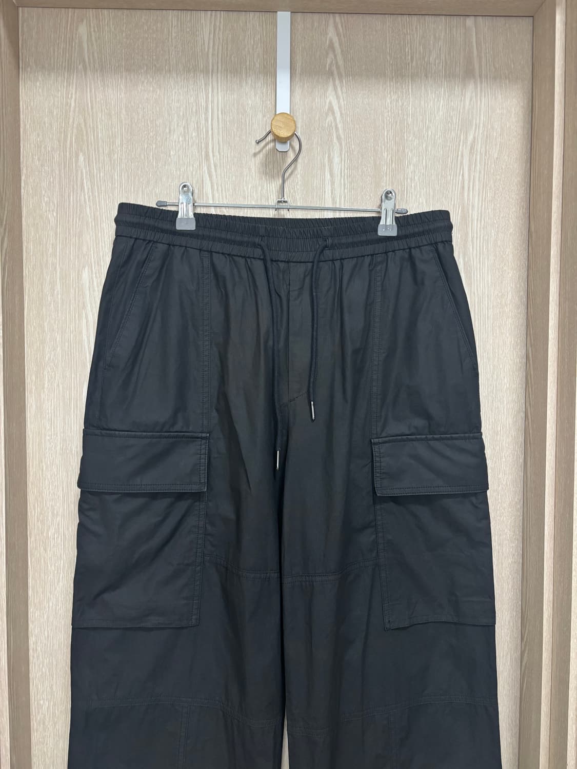 22ss)준지 카고와이드밴딩팬츠46/블랙 상품이미지2