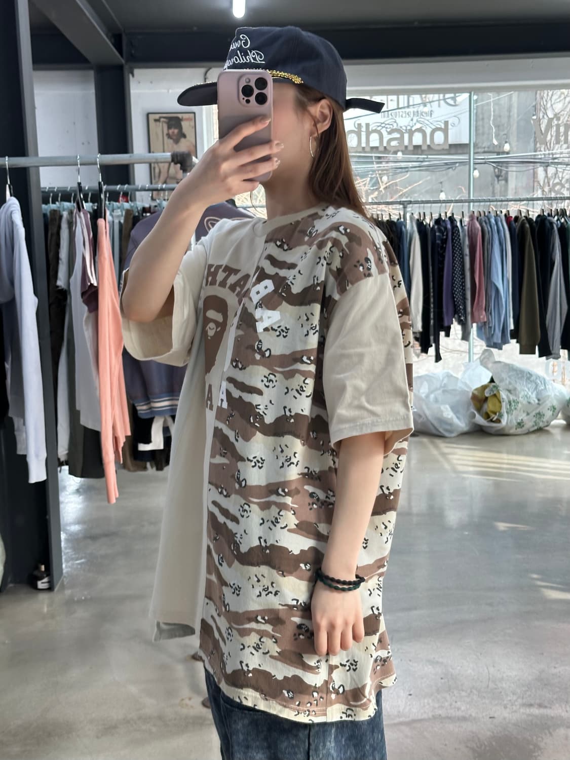 베이프 데저트 카모 사루 반팔티 상품이미지4