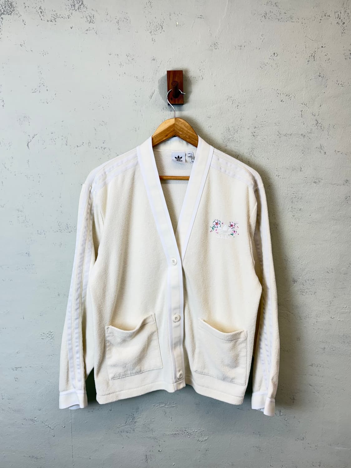 아디다스 오리지날 가디건 크림 아이보리 상품이미지1