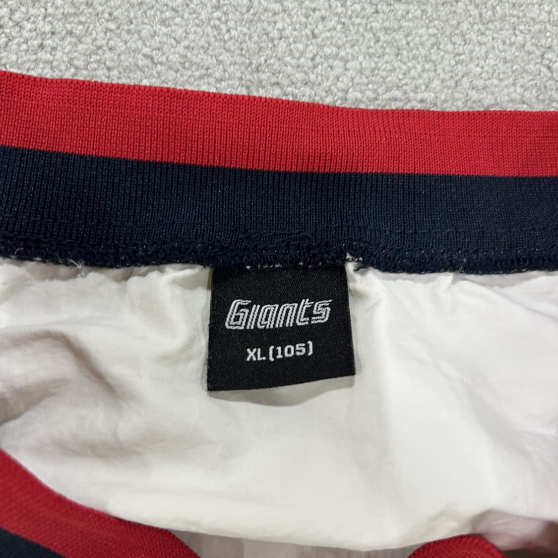 롯데 자이언츠 V넥 바람막이 화이트 XL 상품이미지2