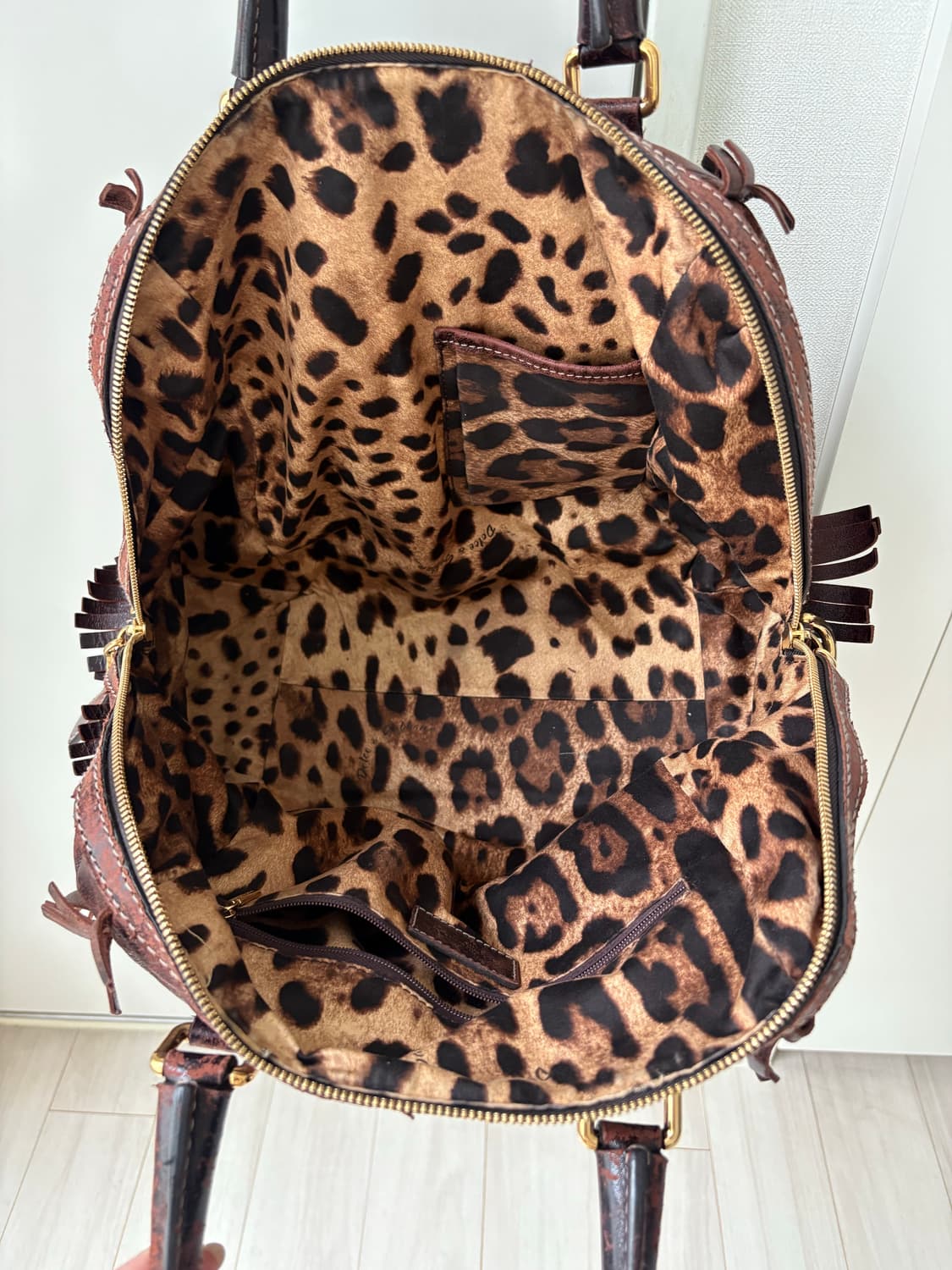 Dolce & Gabbana Studded Fringe Leather  상품이미지4