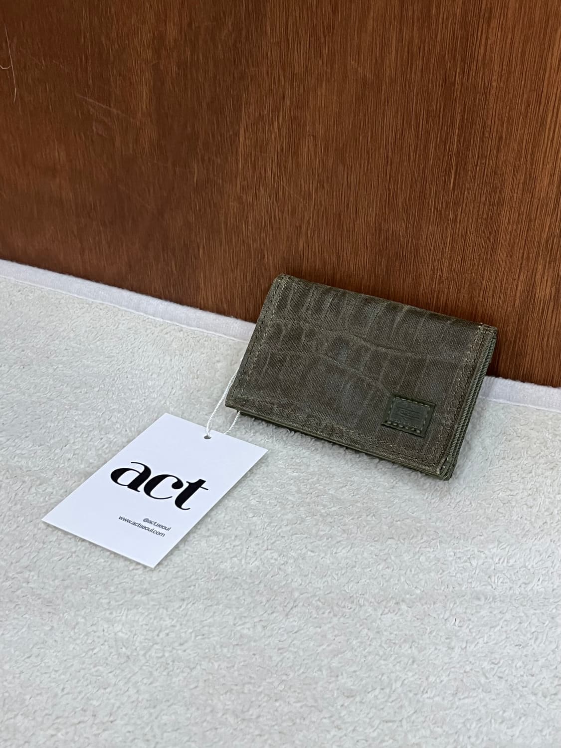 포터 코튼 카드지갑 그린 상품이미지10