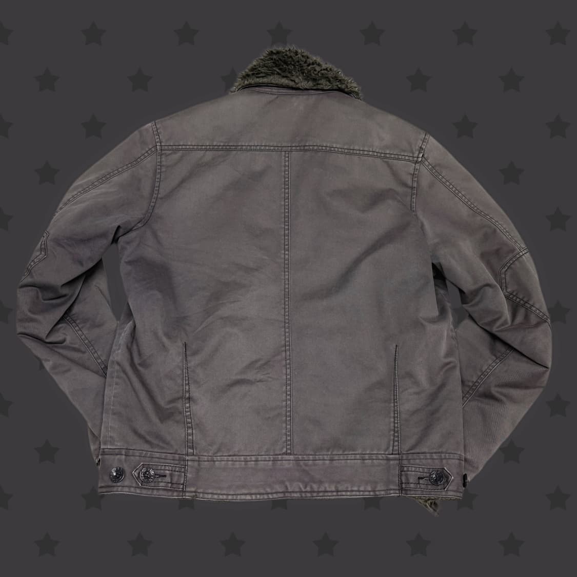 디젤 아카이브 한정 퍼 포인트 카라 재규어 지퍼 포인트 패딩 자켓 상품이미지2