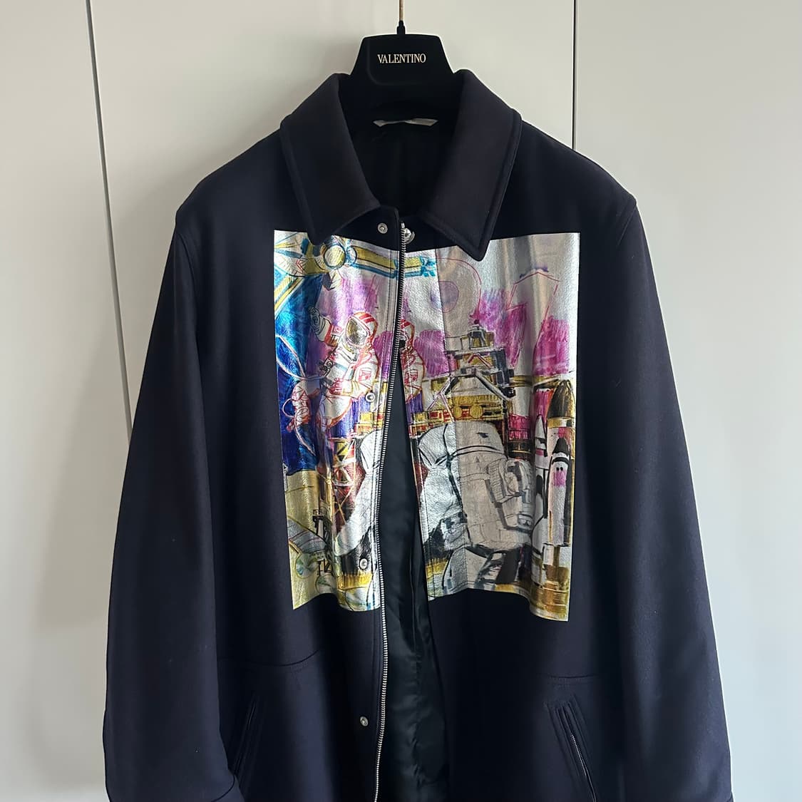 발렌티노 피에르파올로피치올리기 스페이스 프린트 코트 상품이미지8