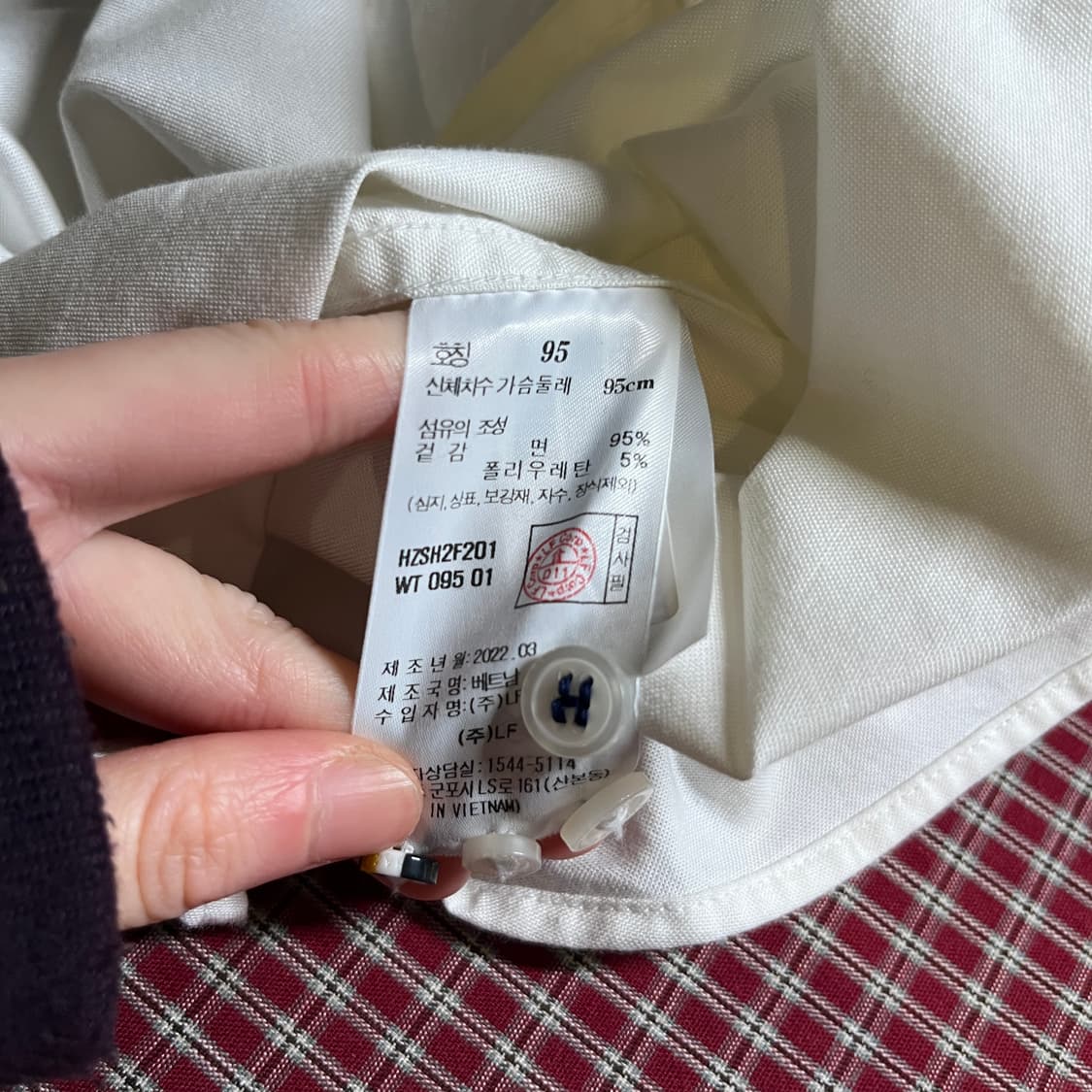 헤지스 코튼 화이트 셔츠 상품이미지7