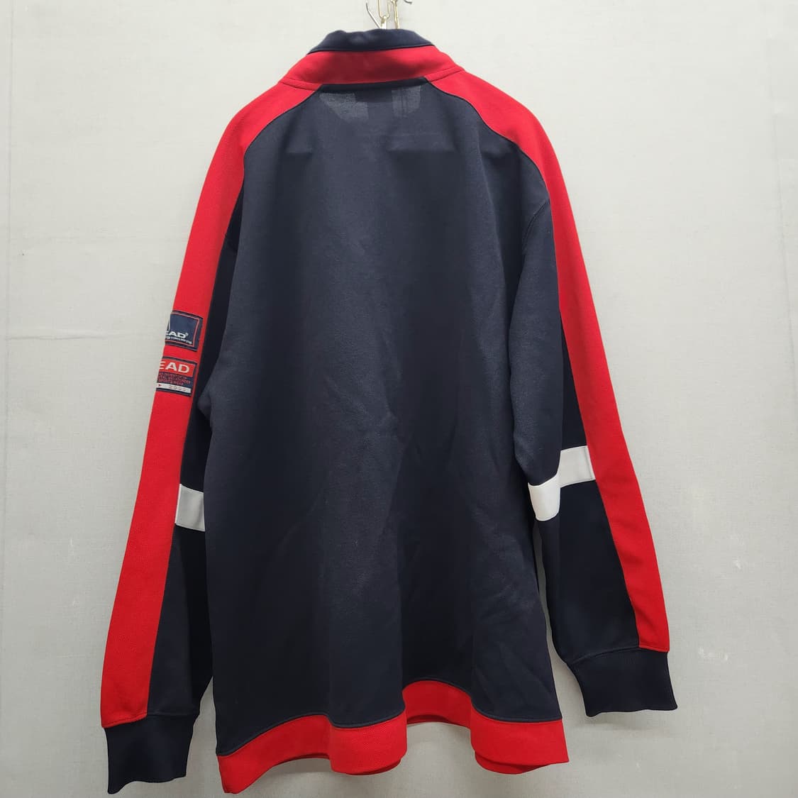 올드스쿨 헤드 로고 사이드라인 반집업 긴팔 L(XL) 상품이미지5