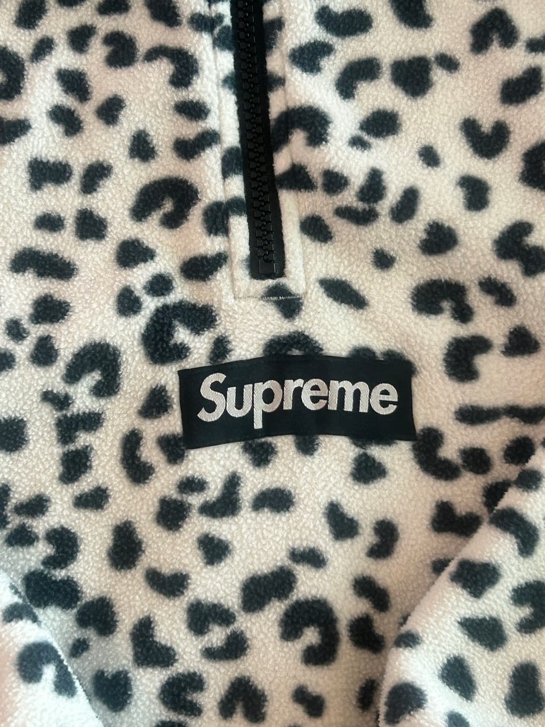 슈프림 폴라텍 페이스마스크 하프 집 후드 레오파드 - 24FW 상품이미지2