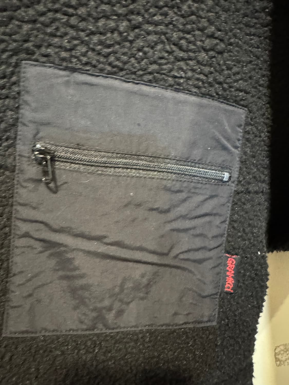 그라미치 보아 플리스 풀오버 스냅티 Black 상품이미지5